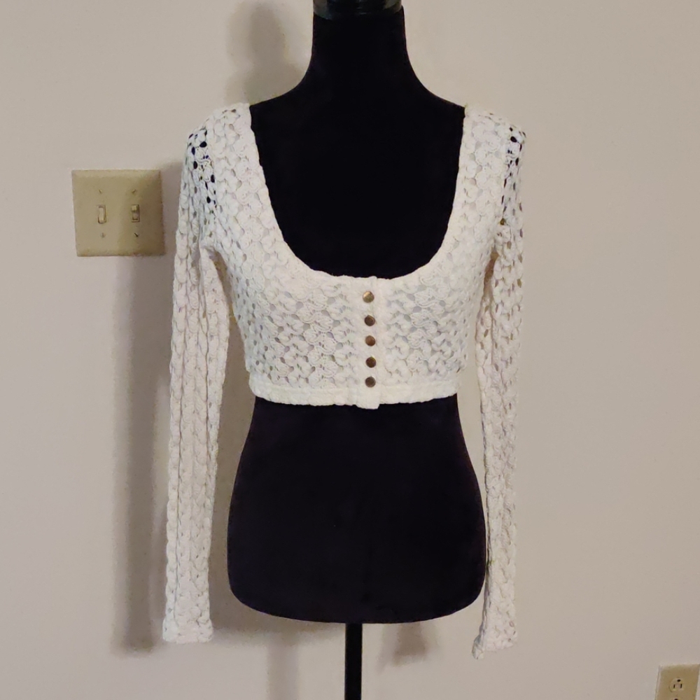 Double Zero Croptop Sweater Blouse